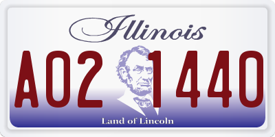 IL license plate A021440