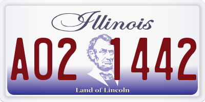 IL license plate A021442