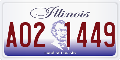 IL license plate A021449