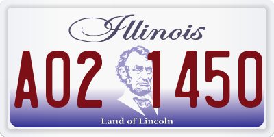 IL license plate A021450