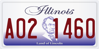 IL license plate A021460