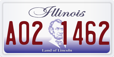 IL license plate A021462