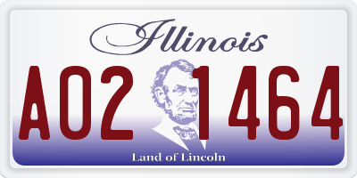 IL license plate A021464