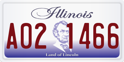 IL license plate A021466