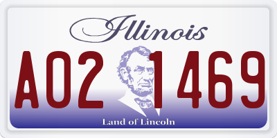 IL license plate A021469