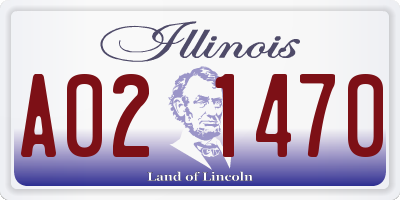 IL license plate A021470