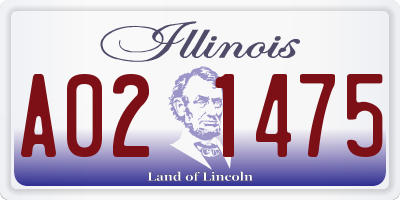 IL license plate A021475