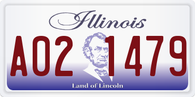 IL license plate A021479