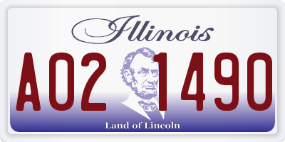 IL license plate A021490