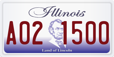 IL license plate A021500