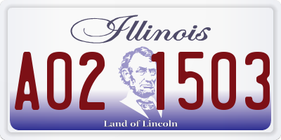 IL license plate A021503