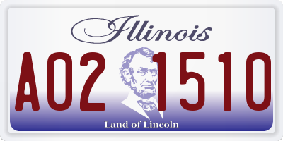IL license plate A021510