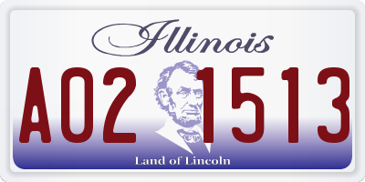 IL license plate A021513