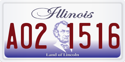 IL license plate A021516