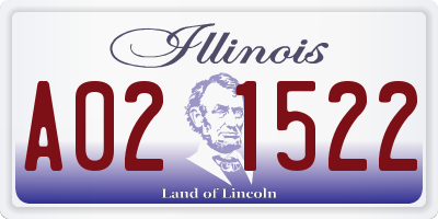 IL license plate A021522