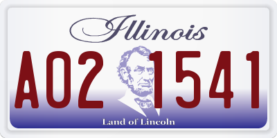 IL license plate A021541