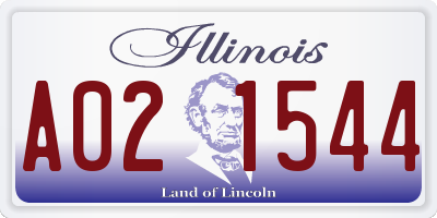 IL license plate A021544