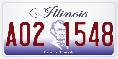 IL license plate A021548
