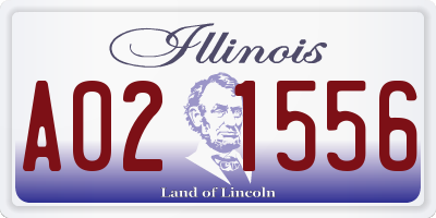 IL license plate A021556