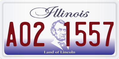 IL license plate A021557