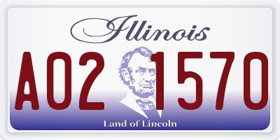 IL license plate A021570