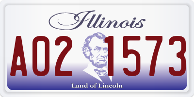 IL license plate A021573