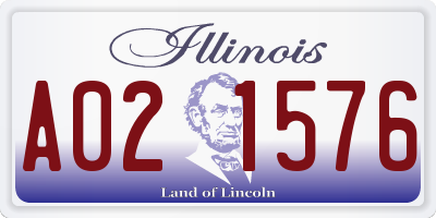 IL license plate A021576
