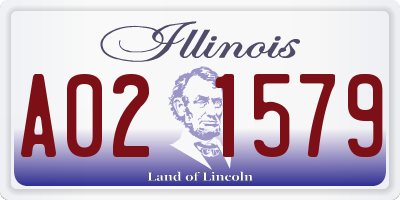 IL license plate A021579