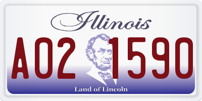 IL license plate A021590