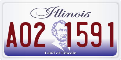 IL license plate A021591