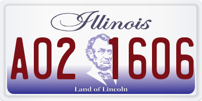IL license plate A021606