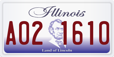 IL license plate A021610