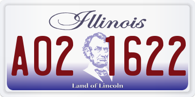 IL license plate A021622