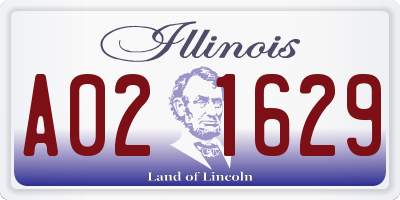 IL license plate A021629