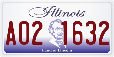 IL license plate A021632