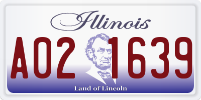 IL license plate A021639