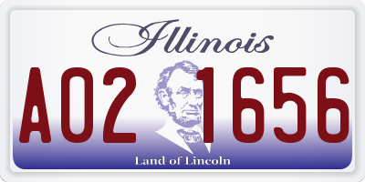 IL license plate A021656