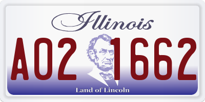 IL license plate A021662