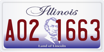 IL license plate A021663