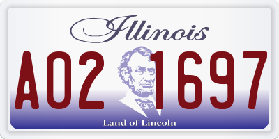IL license plate A021697