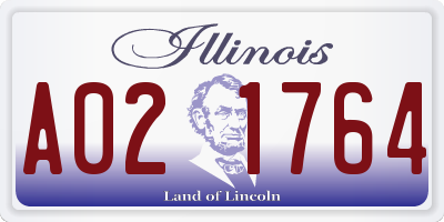 IL license plate A021764
