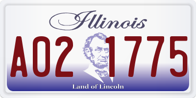 IL license plate A021775