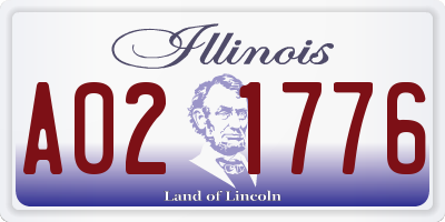 IL license plate A021776