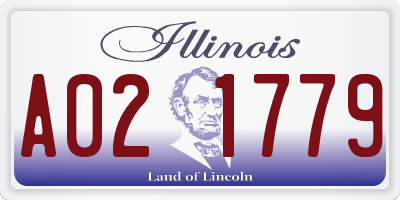 IL license plate A021779