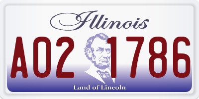 IL license plate A021786