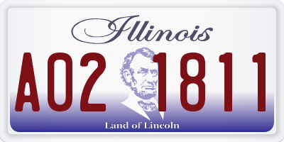 IL license plate A021811