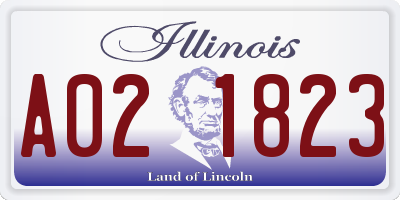 IL license plate A021823