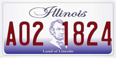 IL license plate A021824