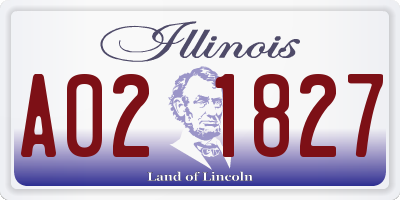 IL license plate A021827