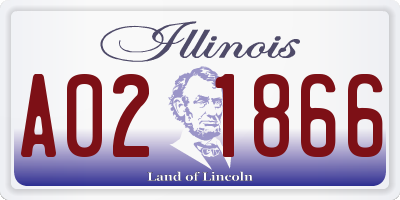IL license plate A021866